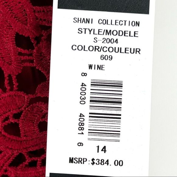 Shani Collection Women's Plus Fit and Flare Popover Lace Dress - 14 - Picture 7 of 7